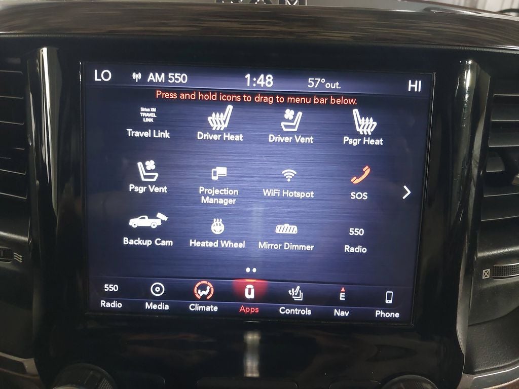 2019 RAM 1500 Laramie Crew Cab 4x4 5'7" Box