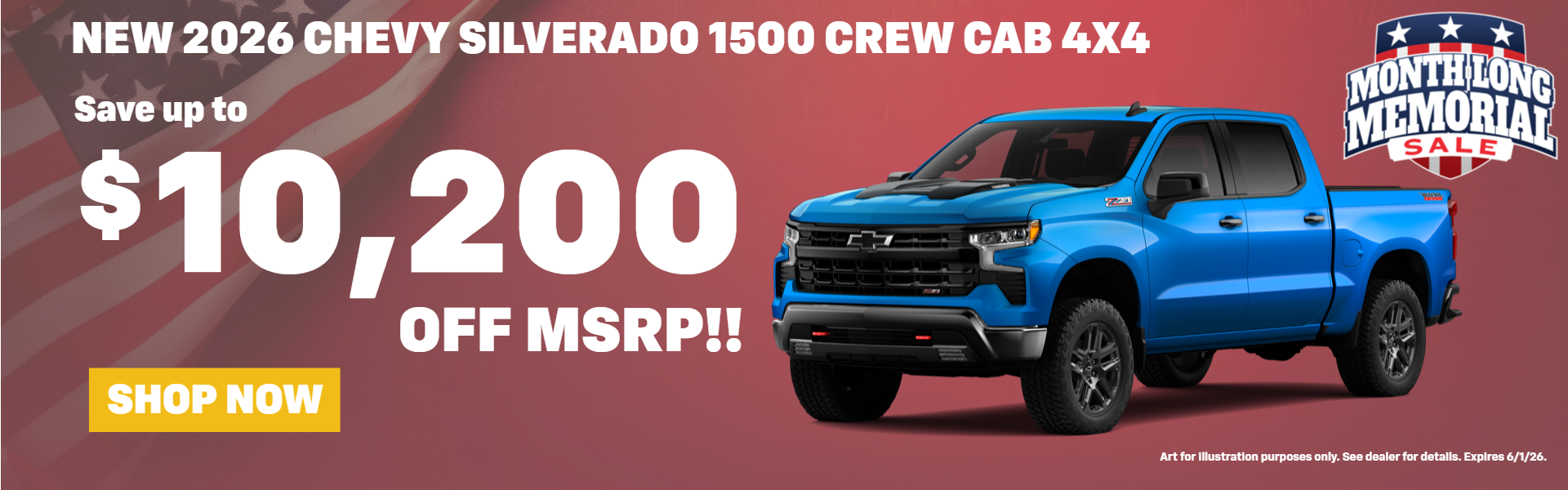 SILVERADO 1500 OFFER AT DENNY MENHOLT CHEVROLET IN BILLINGS