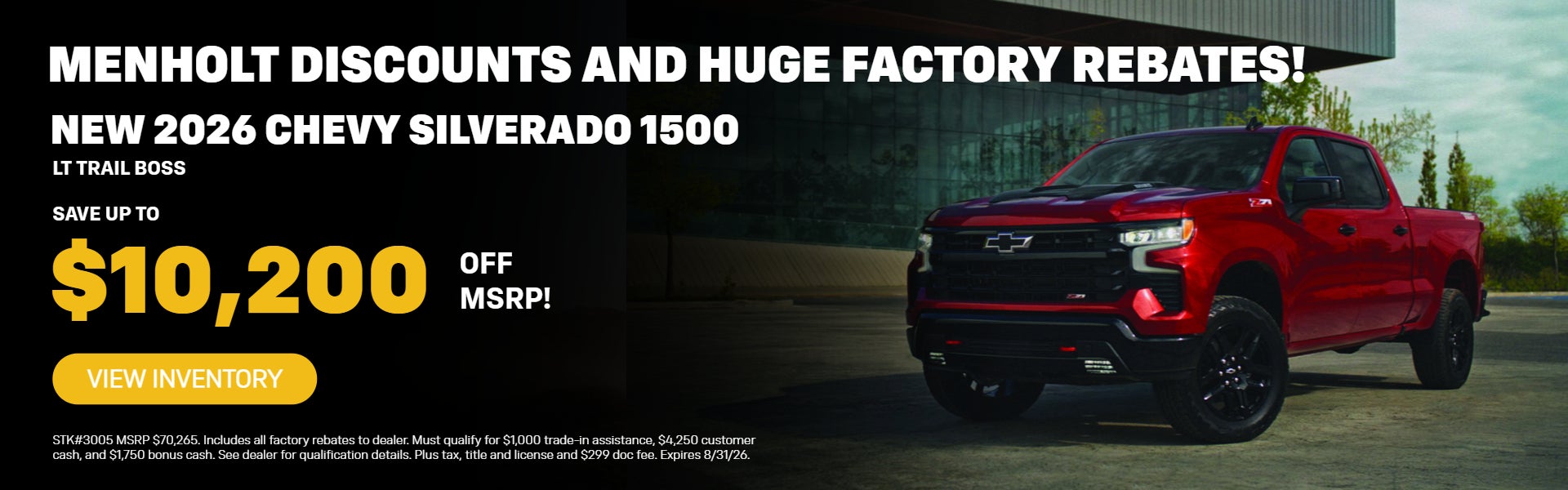 New 2026 Chevy Silverado 1500 LT Trail Boss