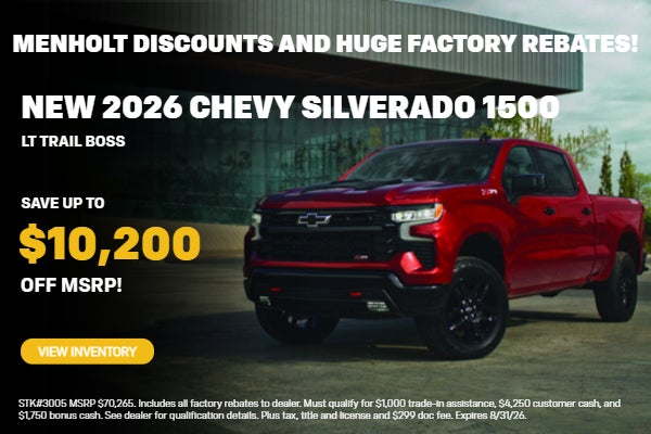 New 2026 Chevy Silverado 1500 LT Trail Boss